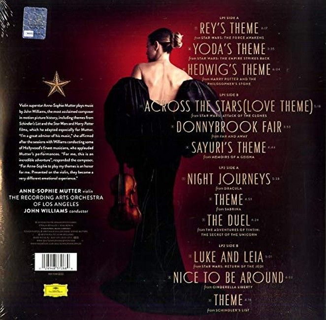 Платівка Anne-Sophie Mutter, John Williams – Across The Stars|Енн-Софі Муттер, Джон Вільямс – Через зірки(2xLP+CD)