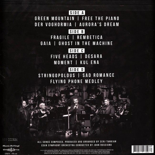 Serj Tankian – Invocations (2LP, Album, Limited Edition, Numbered, Stereo, White Vinyl)