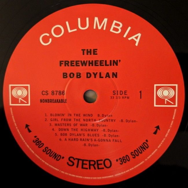 Bob Dylan – The Freewheelin' Bob Dylan (LP, Album, Reissue, Stereo, 180 Gram, Vinyl)