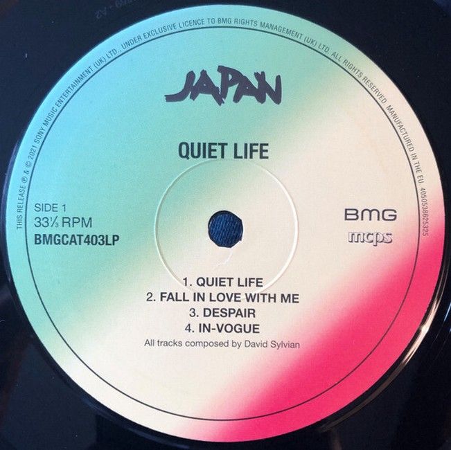Japan – Quiet Life (LP, Album, Reissue, Remastered, Stereo, 180gm, Half-Speed, Gatefold, Vinyl)