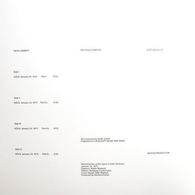 Keith Jarrett – The Koln Concert (2LP, Album, Reissue, Stereo, 180 g, Gatefold, Vinyl)