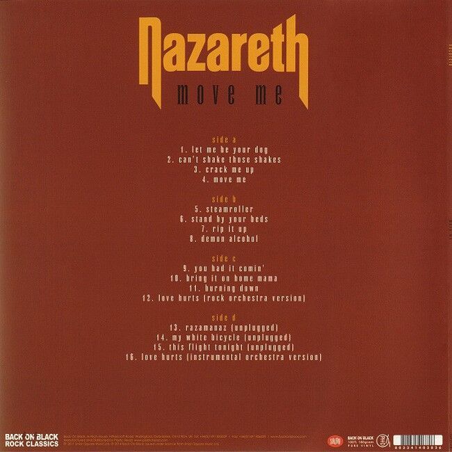 Nazareth – Move Me (Reissue, Remastered Vinyl)