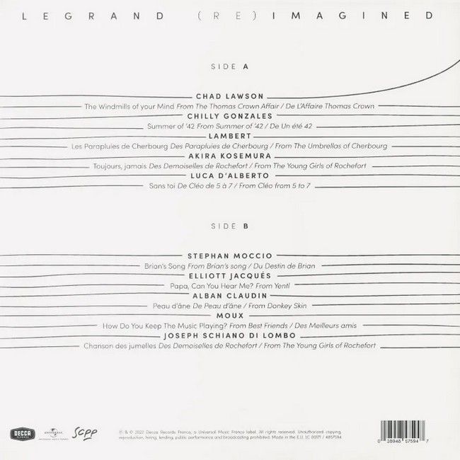 Платівка Michel Legrand – Legrand (Re)Imagined|Мішель Легран – (Пере)уявлений Легран