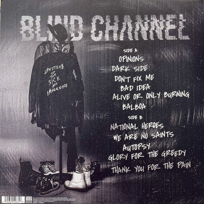 Платівка Blind Channel – Lifestyles Of The Sick & Dangerous|Сліпий канал-Спосіб життя хворих і небезпечних