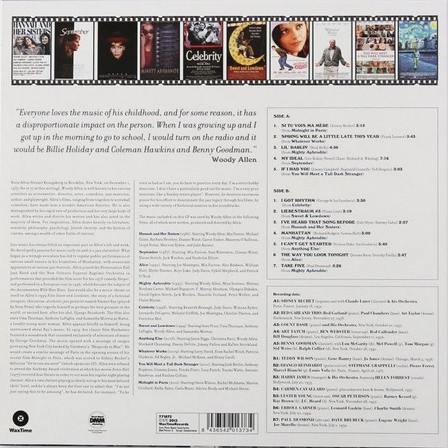 Swing In The Films Of Woody Allen (LP, Compilation, Limited Edition, 180g, Vinyl)