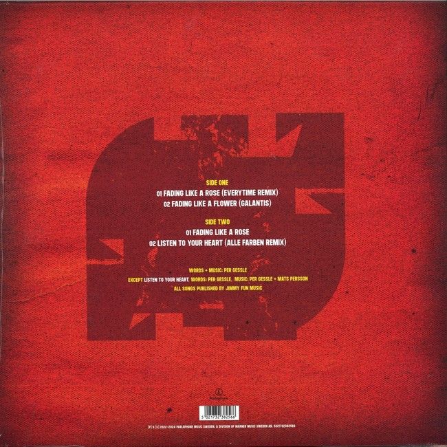 Roxette – Fading Like A Rose (EP, 12", 45 RPM, Vinyl)