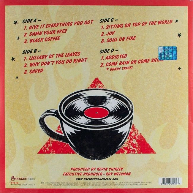 Платівка Beth Hart & Joe Bonamassa – Black Coffee|Бет Харт і Джо Бонамасса-Чорна кава(2xLP)