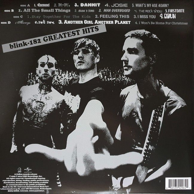 Платівка Blink-182 – Greatest Hits|Блінк-182 - Найкращі хіти(2xLP)