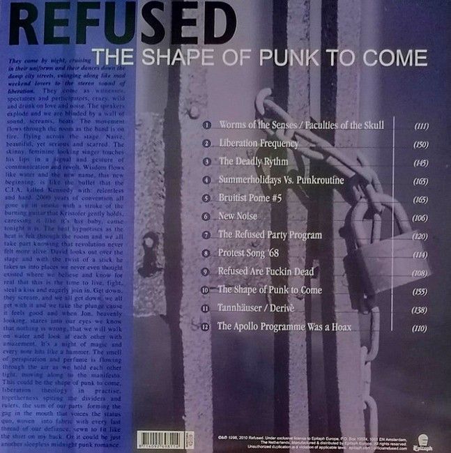 Refused - The Shape Of Punk To Come (2LP, Album, Limited Edition, Reissue, Stereo, Gatefold / Gold)