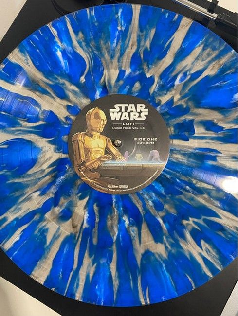 Various - Star Wars Lofi (Music From Vol. 1-3) (LP, Album, Compilation, Limited Edition, Stereo, Translucent Grey With Blue And White Splatter Vinyl)