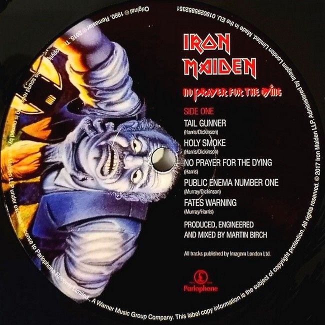 Iron Maiden – No Prayer For The Dying (LP, Album, Reissue, Remastered, Vinyl)