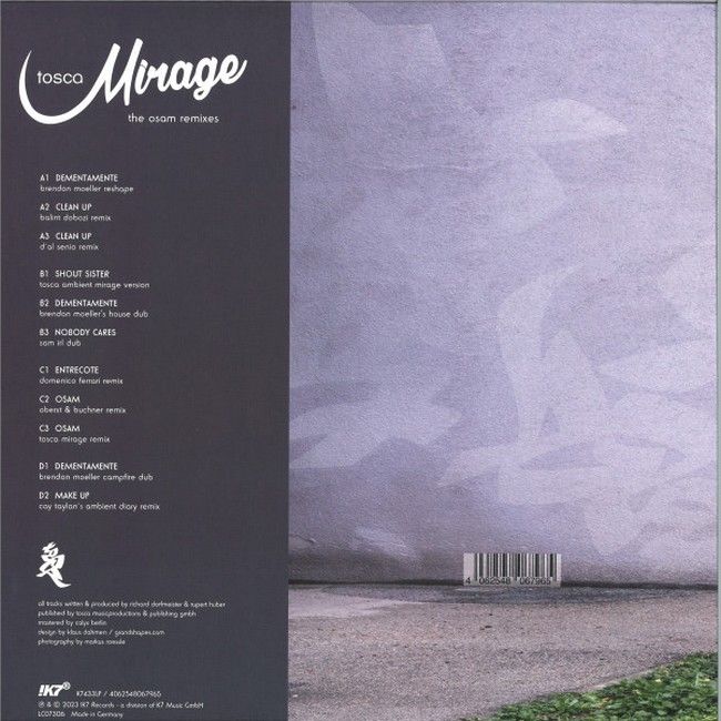 Платівка Tosca – Mirage (The Osam Remixes)|Тоска-Міраж(2xLP)