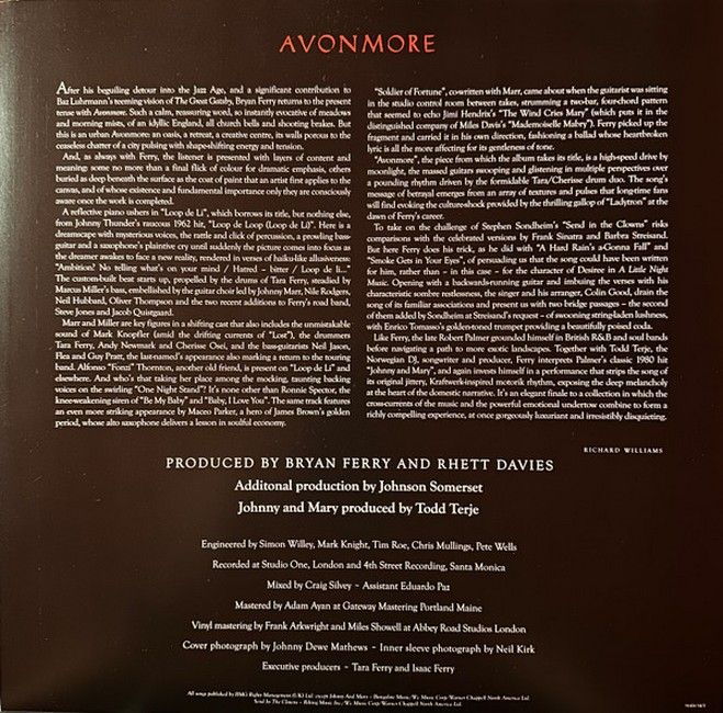 Bryan Ferry - Avonmore (LP, Album, Coloured Vinyl)