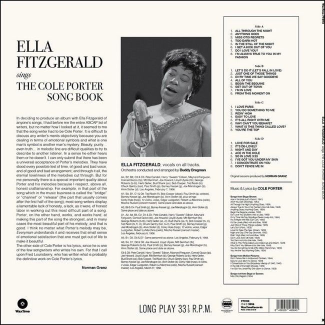 Ella Fitzgerald – Sings The Cole Porter Song Book (2LP, Album, Limited Edition, Vinyl)