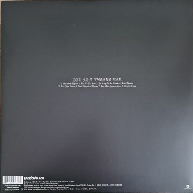 Burzum – Det Som Engang Var (Vinyl, LP, Album, Reissue, Gatefold)