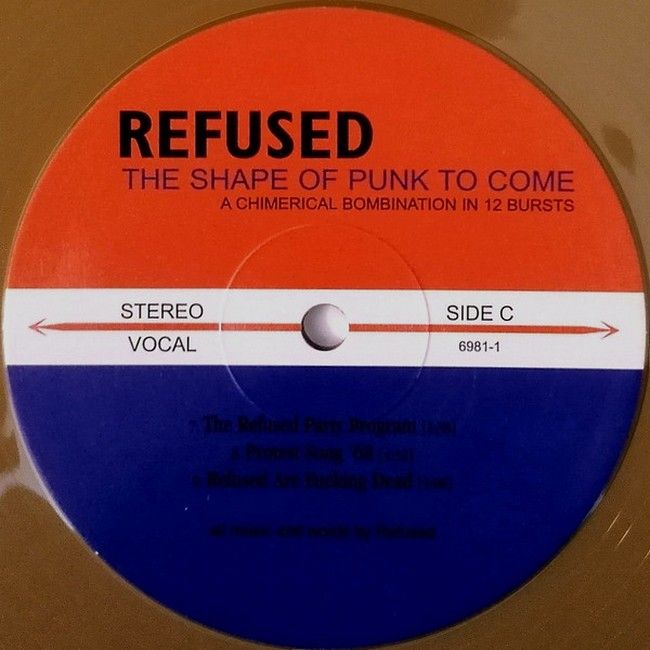 Refused - The Shape Of Punk To Come (2LP, Album, Limited Edition, Reissue, Stereo, Gatefold / Gold)