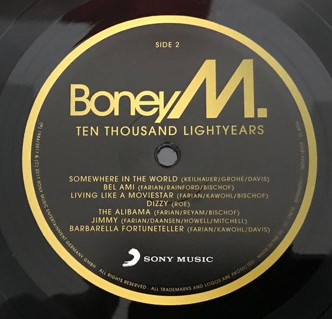 Boney M. – Ten Thousand Lightyears (LP, Album, Reissue, Remastered, Vinyl)
