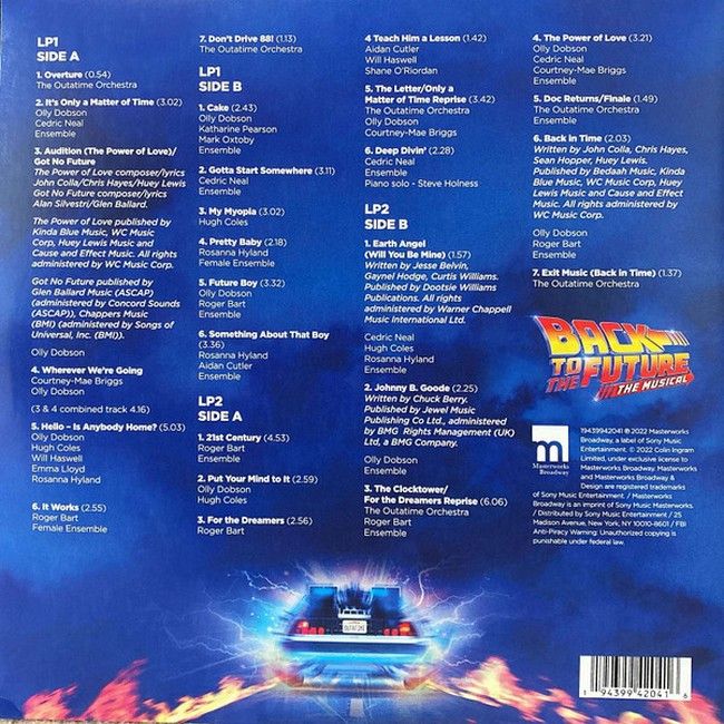 Back to the Future: The Musical (2LP, Album, Vinyl)