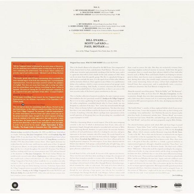 Bill Evans Trio – Waltz For Debby (LP, Album, Limited Edition, Purple Vinyl)
