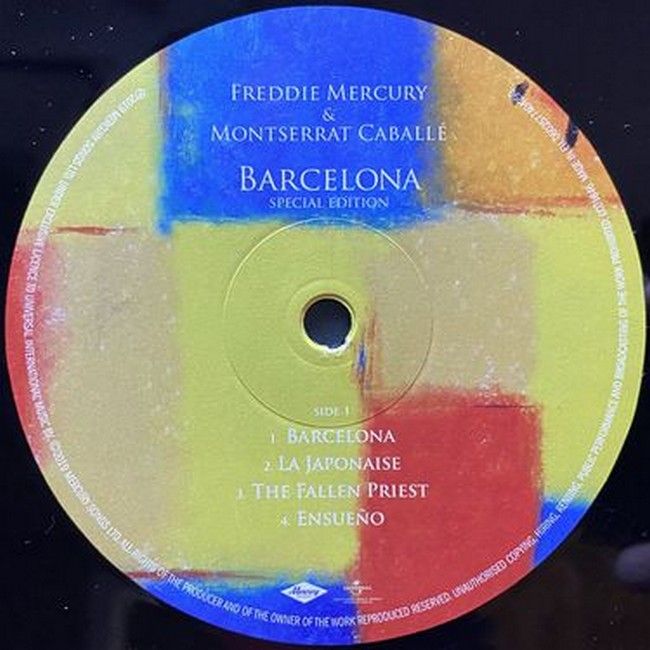 Платівка Freddie Mercury and Montserrat Caballe - Barcelona|Фредді Мерк'юрі і Монсеррат Кабальє-Барселона