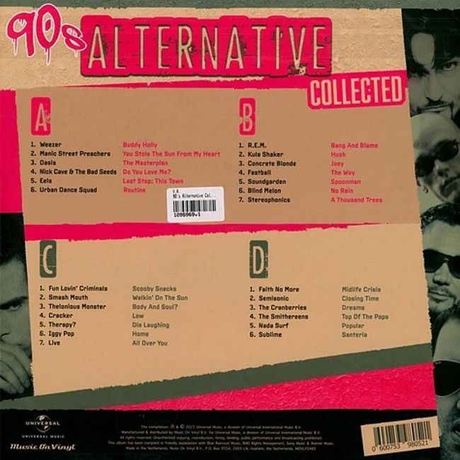 90's Alternative Collected (LP, Limited Edition, Translucent Magenta Vinyl)