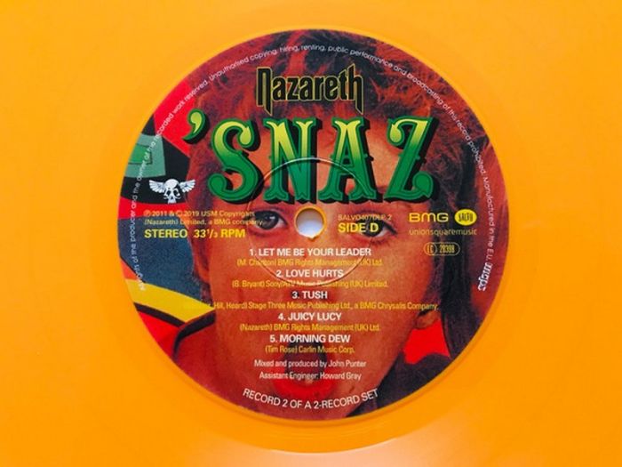 Nazareth – 'Snaz (2LP, Album, Reissue, Remastered, Stereo, Green & Orange Vinyl)