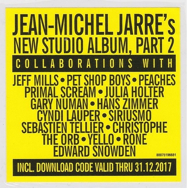 Jean-Michel Jarre – Electronica 2 - The Heart Of Noise (2LP, Album, 180 Gram, Vinyl)
