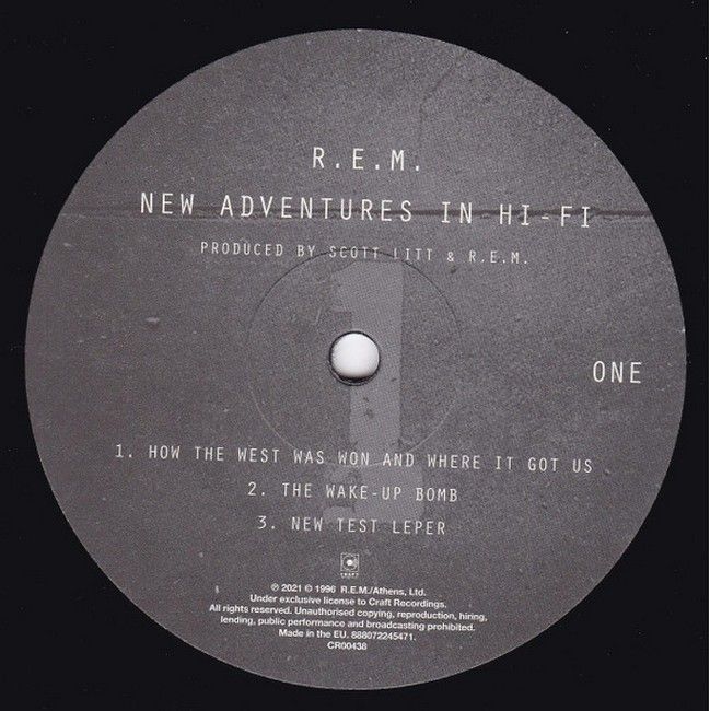 R.E.M. – New Adventures In Hi-Fi (2LP, Album, Vinyl)