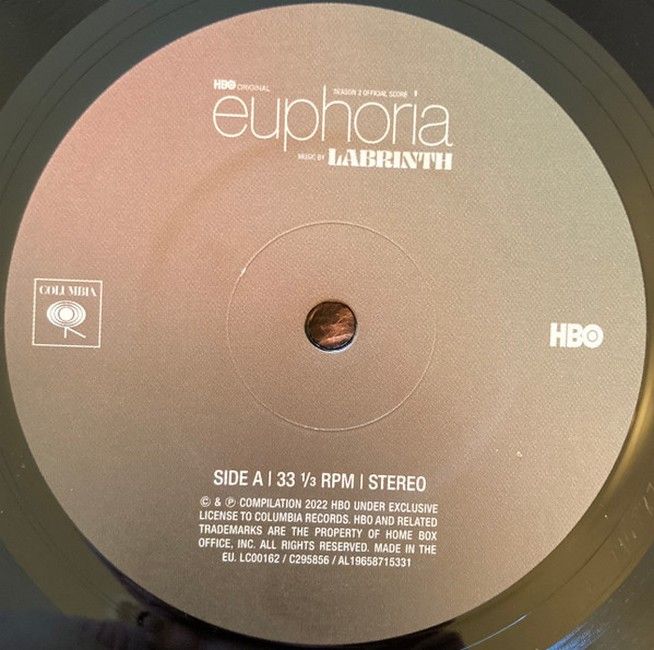 Платівка Labrinth – Euphoria Season 2 Official Score (From The HBO Original Series)|Лабрінт-Офіційний саундтрек 2 сезону "Ейфорії" (з оригінального серіалу HBO)