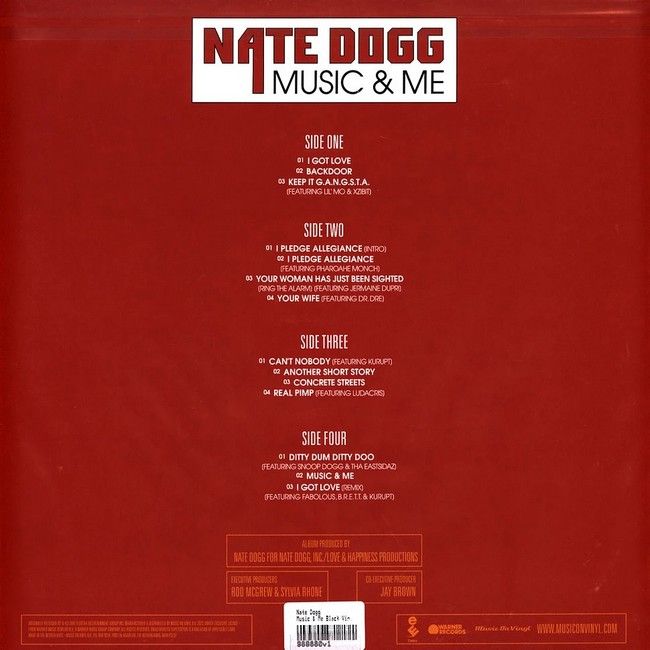 Nate Dogg – Music & Me (2LP, Album, Reissue, 180g, Vinyl)