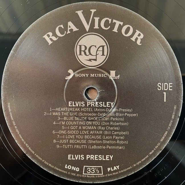 Платівка Elvis Presley – Elvis Presley (LP, Album, Reissue, Mono, 180 Gram, Vinyl)|Елвіс Преслі