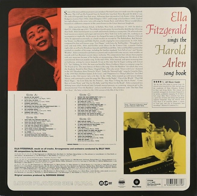 Ella Fitzgerald – Ella Fitzgerald Sings The Harold Arlen Song Book (2LP, Album, Limited Edition, Vinyl)