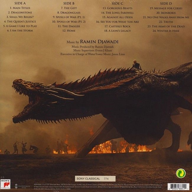 Ramin Djawadi – Game Of Thrones Season 7 (2LP, Orange And Black Marble, Blue And White Marble Vinyl)