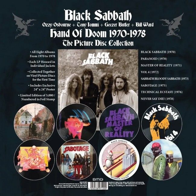 Black Sabbath - Hand of Doom (8LP, LP, Album, Picture Disc, Reissue, Stereo, Compilation, Limited Edition, Numbered, Vinyl)