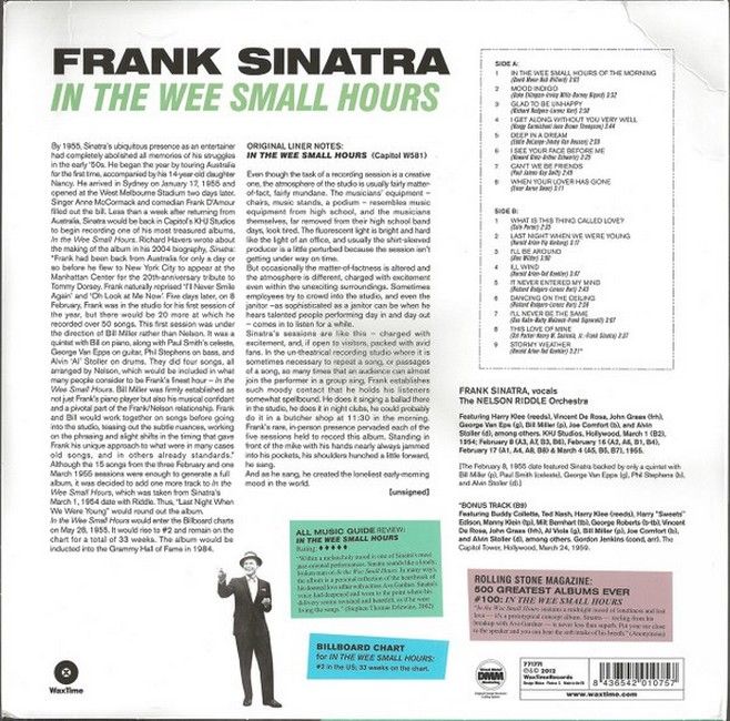 Frank Sinatra – In The Wee Small Hours (LP, Album, Reissue, Remastered, Vinyl)