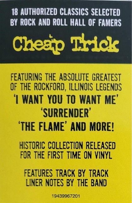 Cheap Trick – Authorized Greatest Hits (2LP, Compilation, Reissue, Stereo, Vinyl)