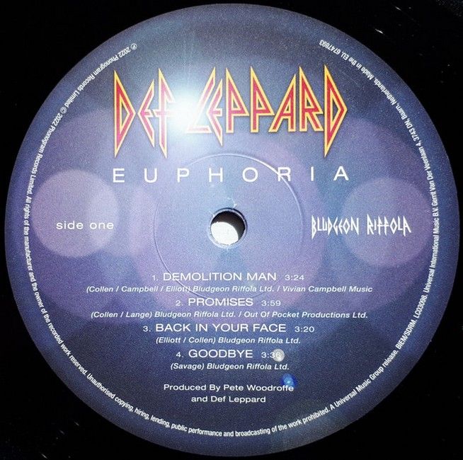 Платівка Def Leppard – Euphoria|Деф Лепард-Ейфорія(2xLP)