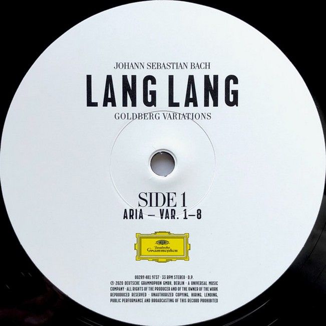 Lang Lang – Goldberg Variations (2LP, Album, Stereo, Vinyl)