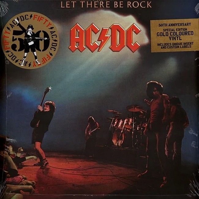 AC/DC – Let There Be Rock (LP, Album, Limited Edition, Reissue, Remastered, Stereo, 180g, Gold Vinyl)