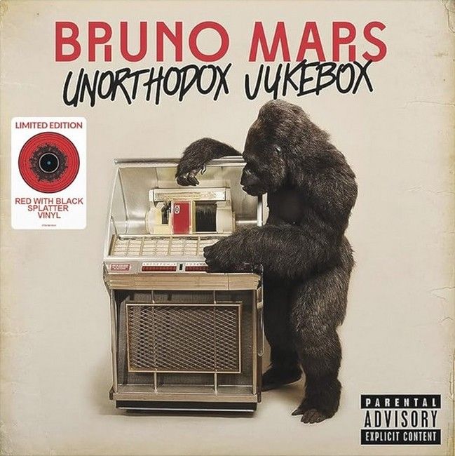 Bruno Mars – Unorthodox Jukebox (LP, Album, Limited Edition, Red and Black Splatter Vinyl)