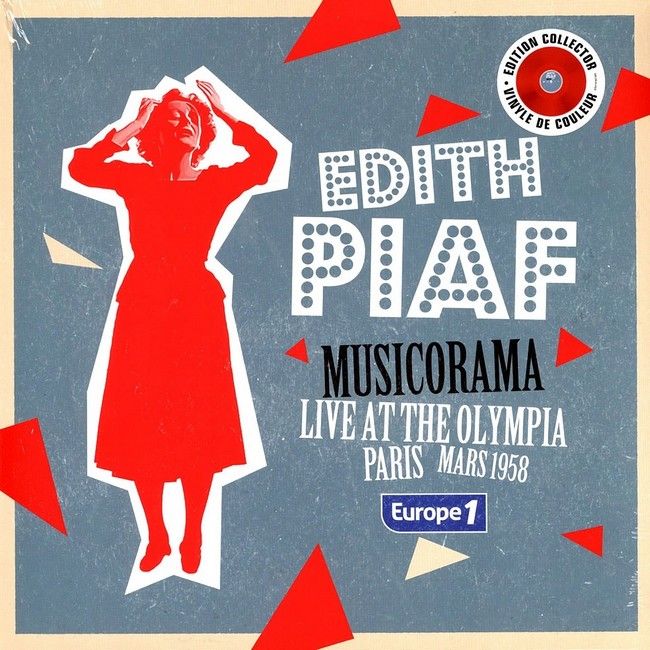 Edith Piaf – Musicorama - Live At The Olympia Paris (Mars 1958) - Europe 1 (LP, 45 RPM, Album, Red Vinyl)