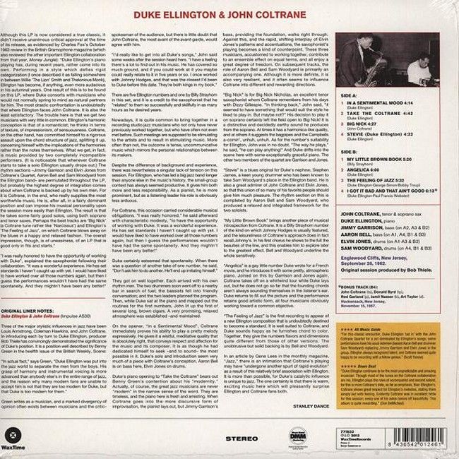 Платівка Duke Ellington & John Coltrane – Duke Ellington & John Coltrane|Дюк Еллінгтон і Джон Колтрейн