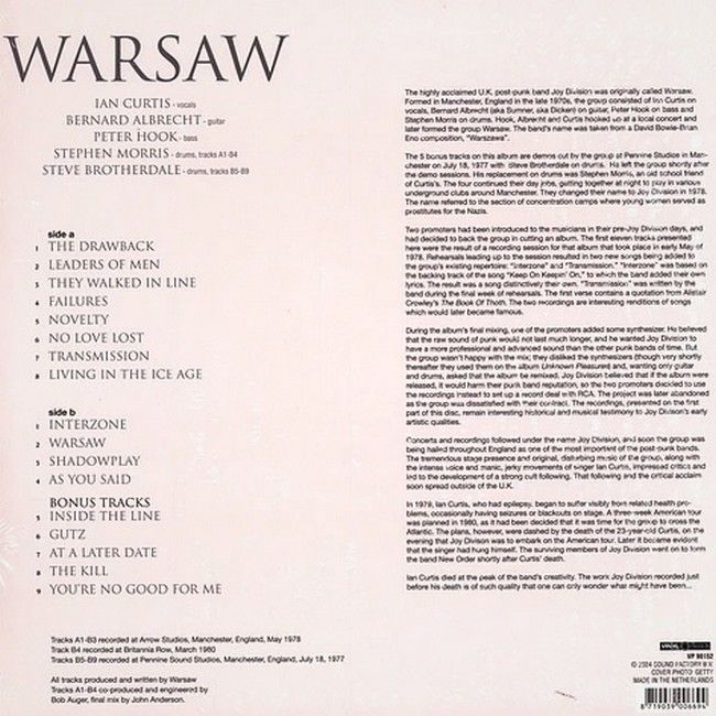 Платівка Warsaw – Warsaw|Варшава-Варшава(Clear Vinyl)