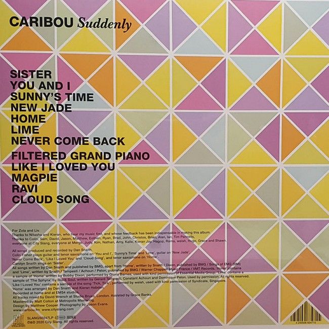 Платівка Caribou – Suddenly|Карібу-Раптом