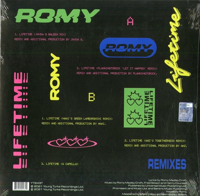 Платівка Romy – Lifetime (Remixes)|Ромі-Тривалість життя(ремікси)