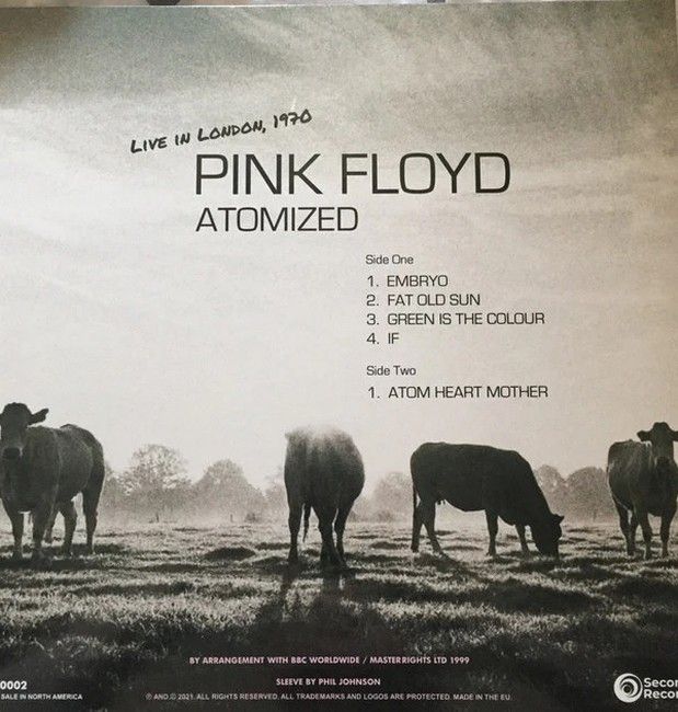 Платівка Pink Floyd – Atomized - John Peel's Sunday Concert BBC Paris Theatre London 19th July 1970|Пінк Флойд-Атомізований-Недільний концерт Джона Піла BBC Paris Theatre London 19 липня 1970 року(White Marble Vinyl)