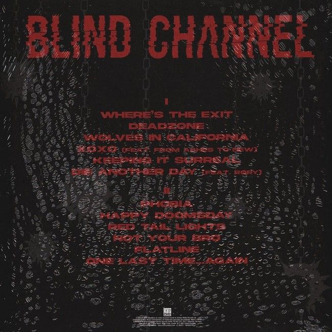 Платівка Blind Channel – Exit Emotions|Сліпий канал-Вихід Емоції(Red [Transparent] With Black Marble Vinyl)