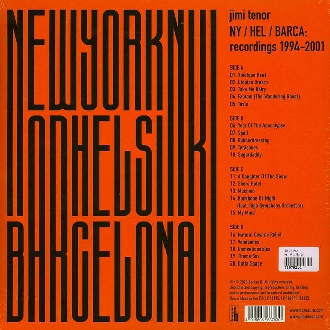 Jimi Tenor – NY / HEL / BARCA (2LP, Compilation, Reissue, Remastered, Vinyl)
