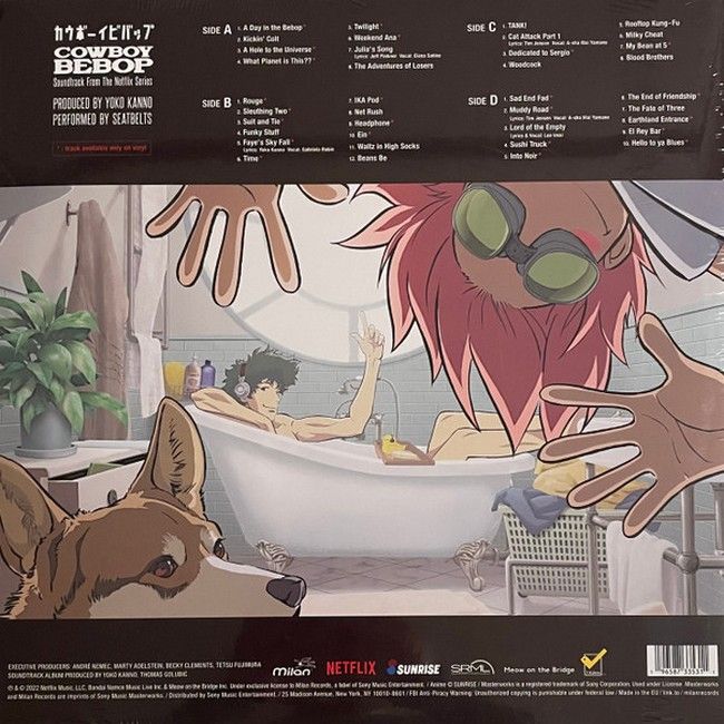 Платівка The Seatbelts, Yoko Kanno – Cowboy Bebop (Soundtrack From The Netflix Series)|Ремені безпеки, Йоко Канно – Ковбой Бібоп(Саундтрек із серіалу Netflix)(2xLP)