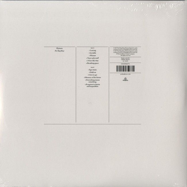 Pet Shop Boys – Elysium (LP, Album, Reissue, Remastered, Mono, 180 Gram, Vinyl)